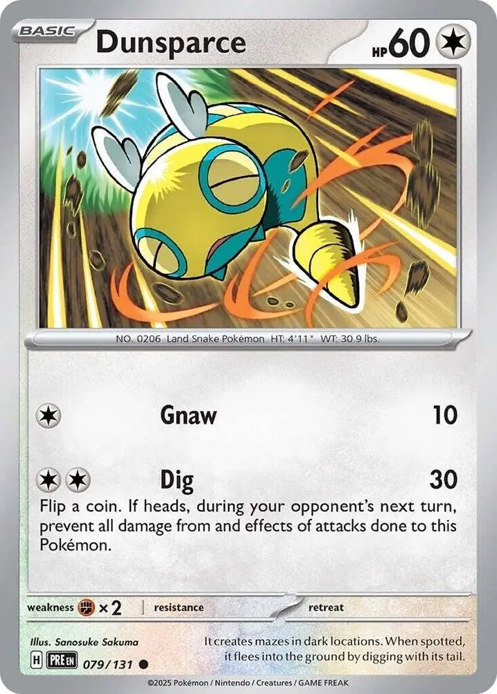 Dunsparce, Prismatic Evolutions 079/131