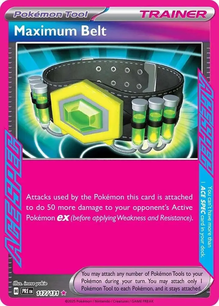 Maximum Belt, Prismatic Evolutions 117/131