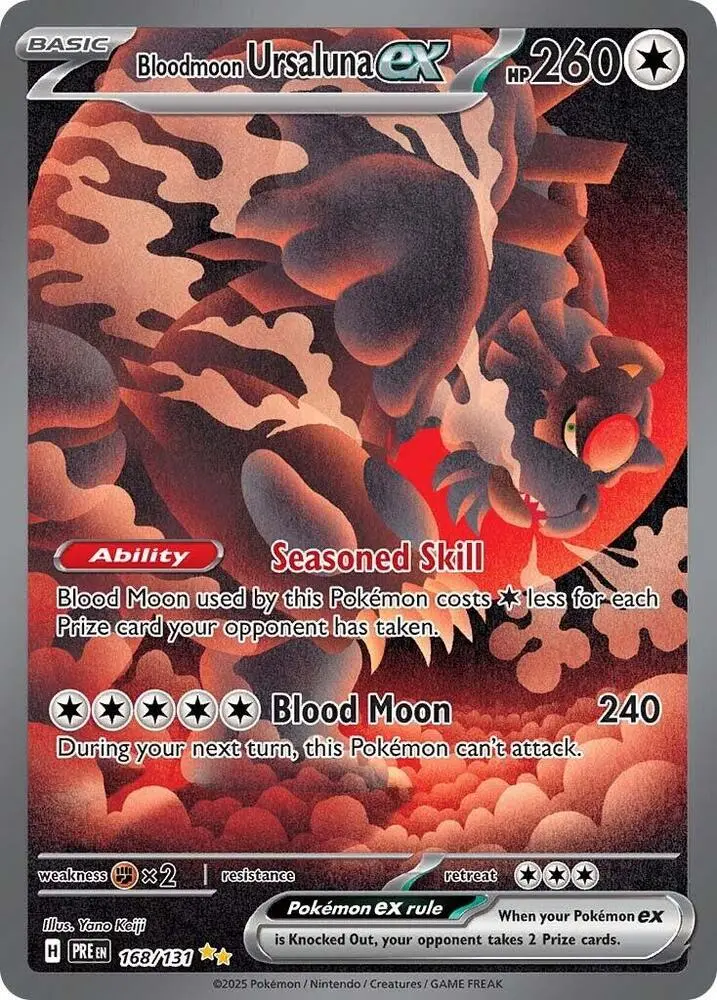 Bloodmoon Ursaluna ex, Prismatic Evolutions 168/131