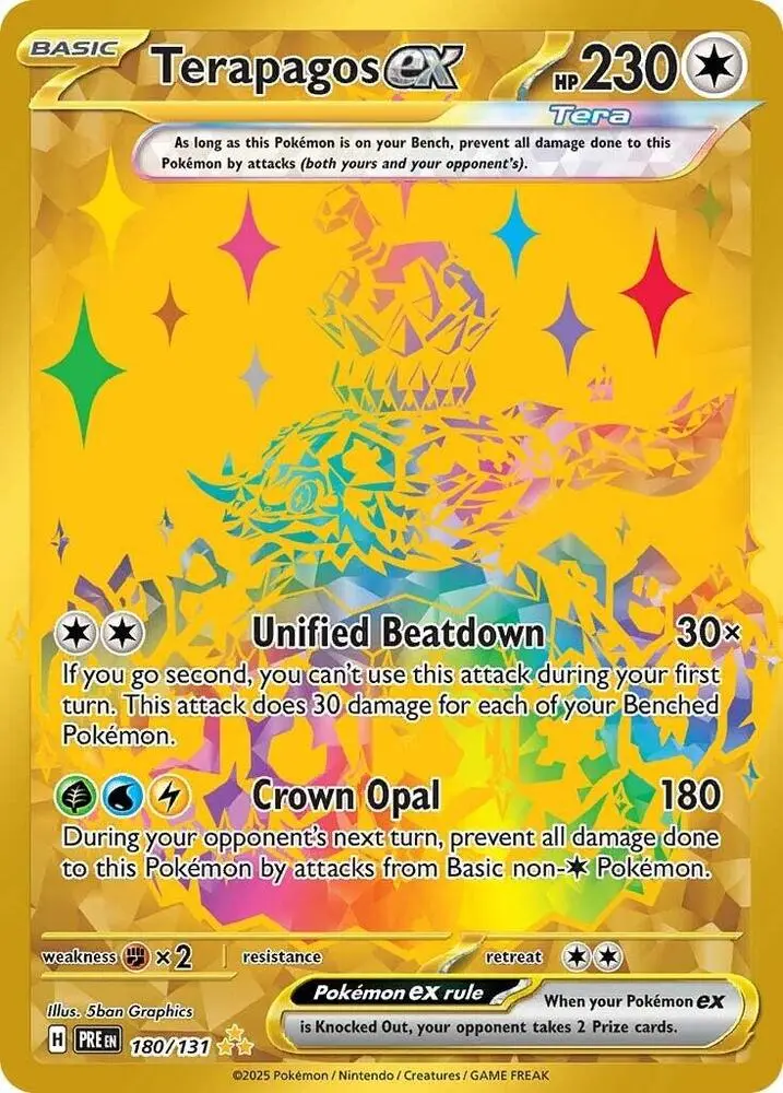 Terapagos ex, Prismatic Evolutions 180/131