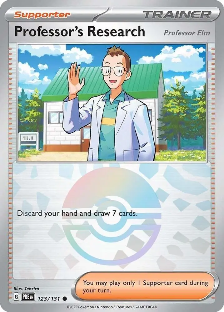 Professor's Research [Professor Oak] (Poke Ball Pattern), Prismatic Evolutions 122/131
