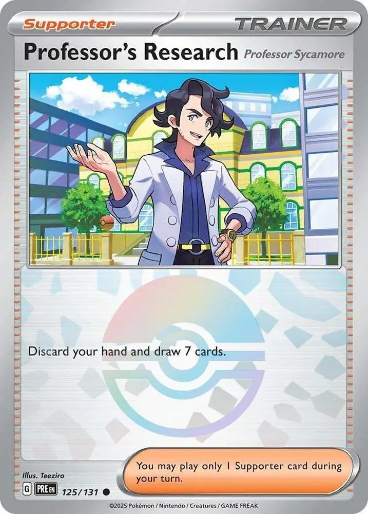 Professor's Research [Professor Rowan] (Poke Ball Pattern), Prismatic Evolutions 124/131
