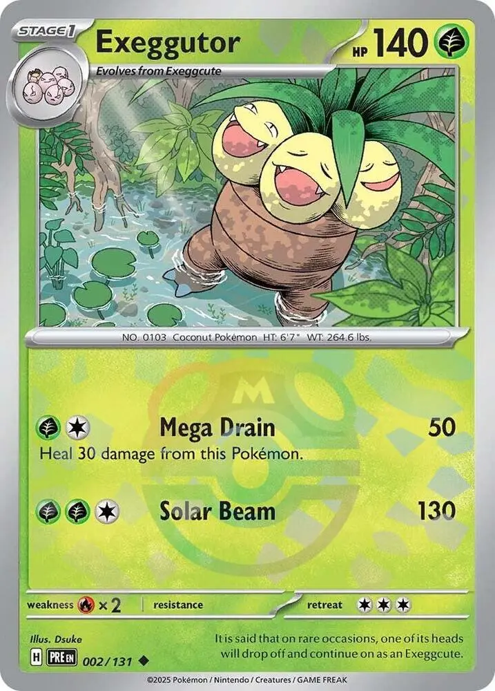 Exeggutor (Poke Ball Pattern), Prismatic Evolutions 002/131