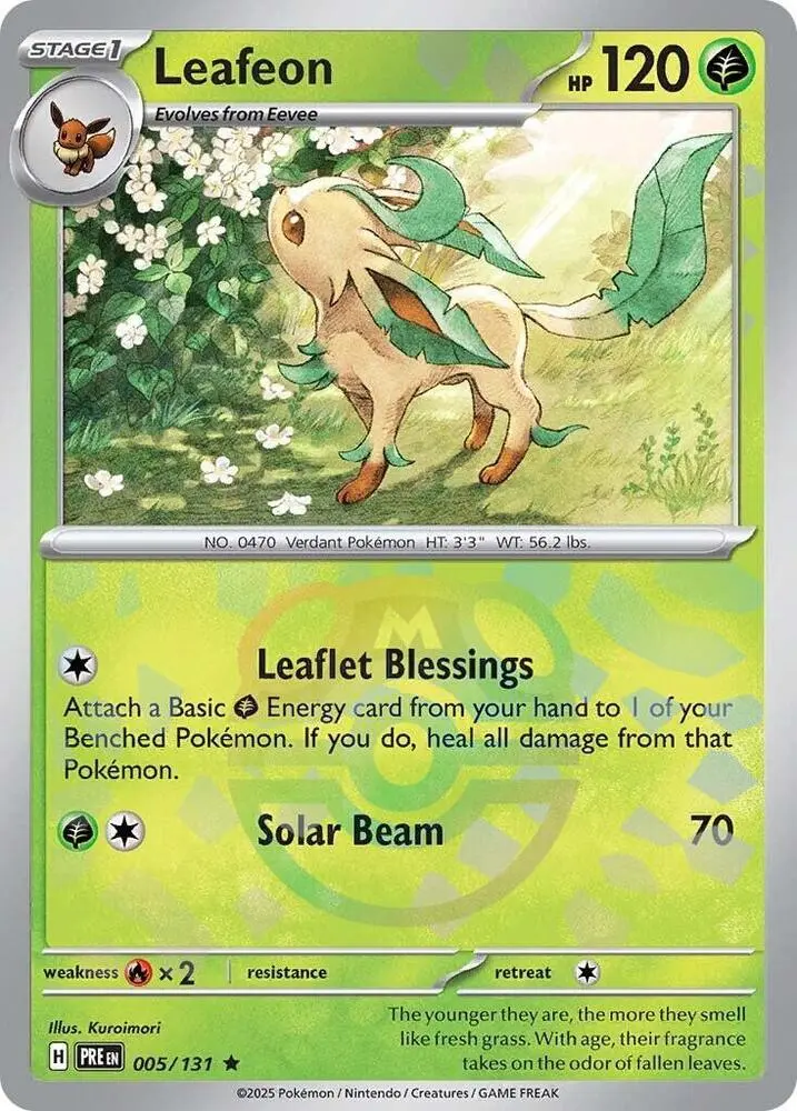 Leafeon (Poke Ball Pattern), Prismatic Evolutions 005/131