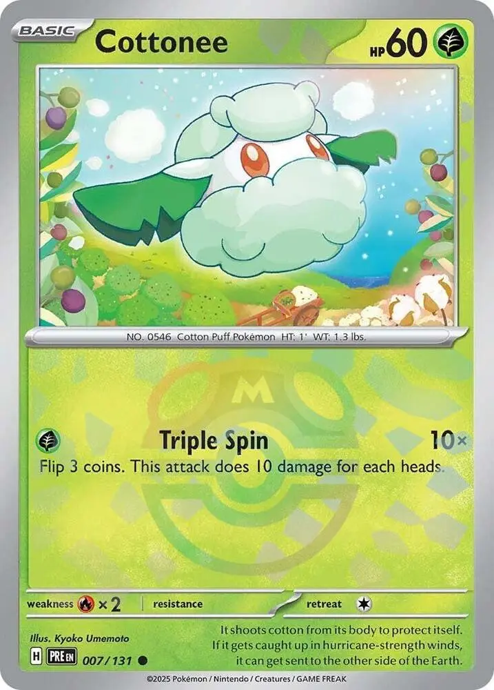 Cottonee (Poke Ball Pattern), Prismatic Evolutions 007/131