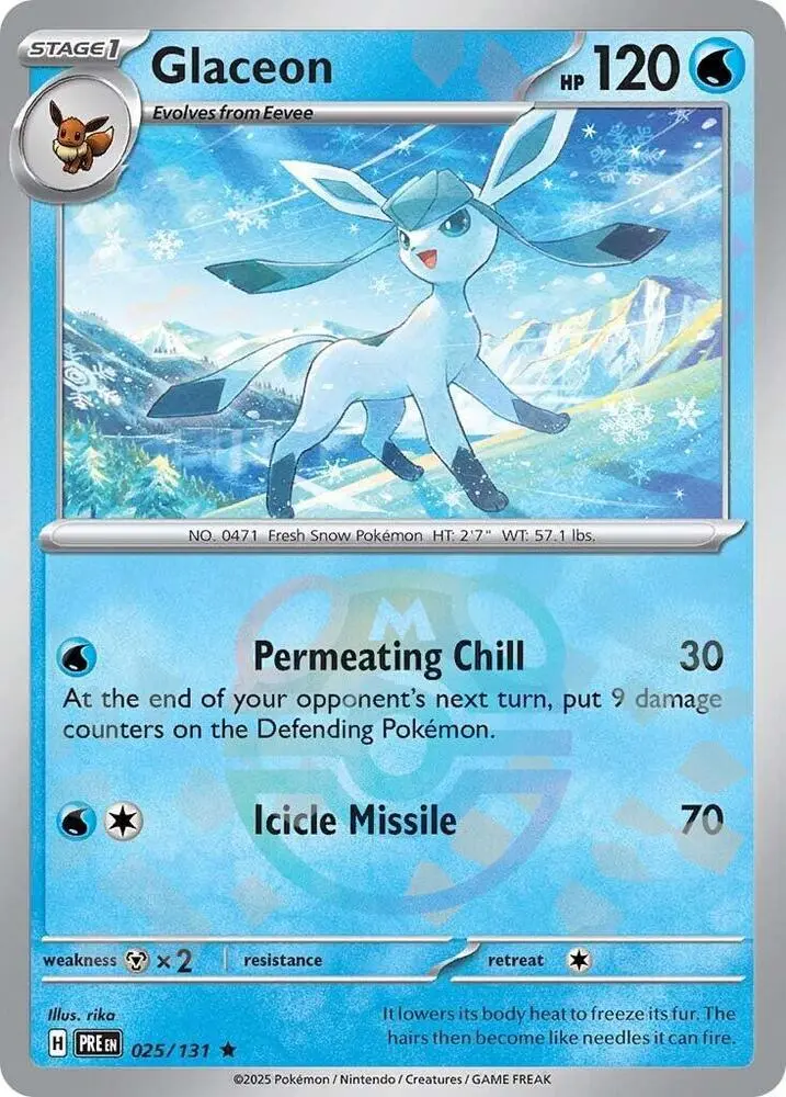 Glaceon (Poke Ball Pattern), Prismatic Evolutions 025/131