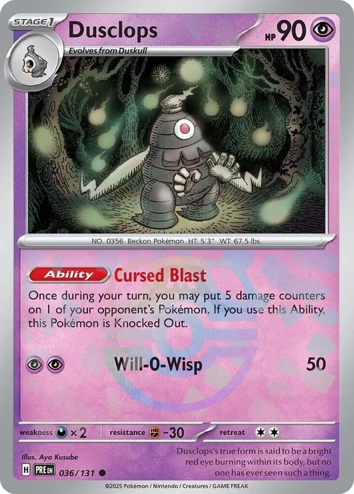 Dusclops (Poke Ball Pattern), Prismatic Evolutions 036/131