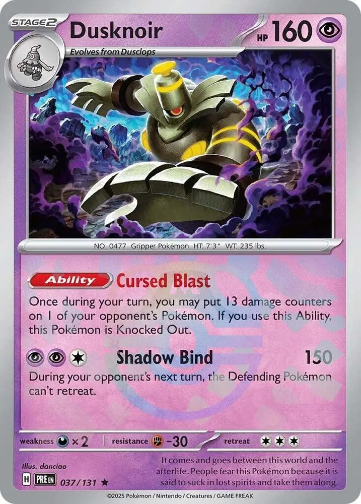 Dusknoir (Poke Ball Pattern), Prismatic Evolutions 037/131