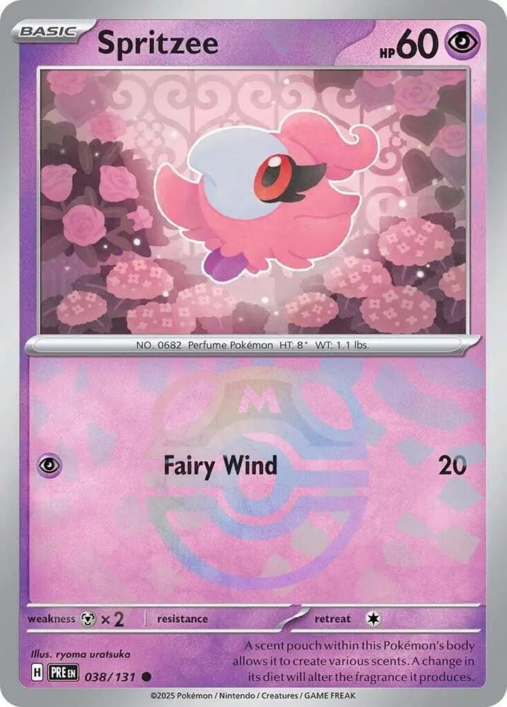Spritzee (Poke Ball Pattern), Prismatic Evolutions 038/131