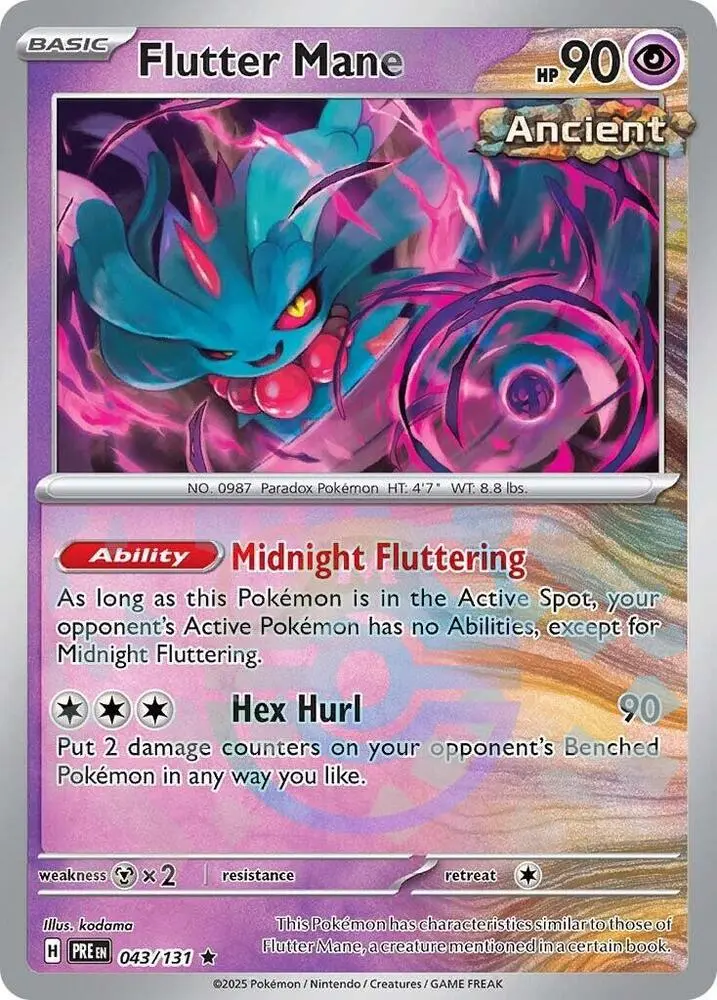 Flutter Mane (Poke Ball Pattern), Prismatic Evolutions 043/131