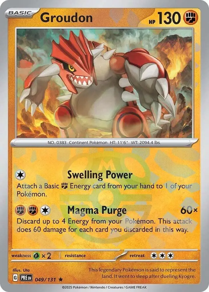 Groudon (Poke Ball Pattern), Prismatic Evolutions 049/131
