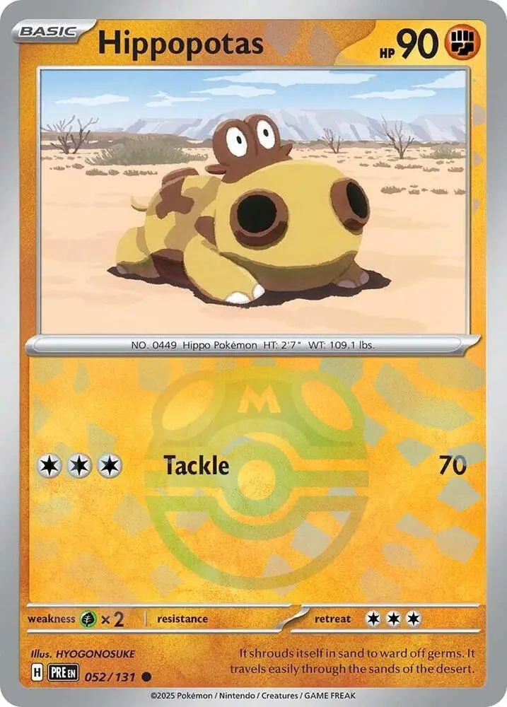Hippopotas (Poke Ball Pattern), Prismatic Evolutions 052/131
