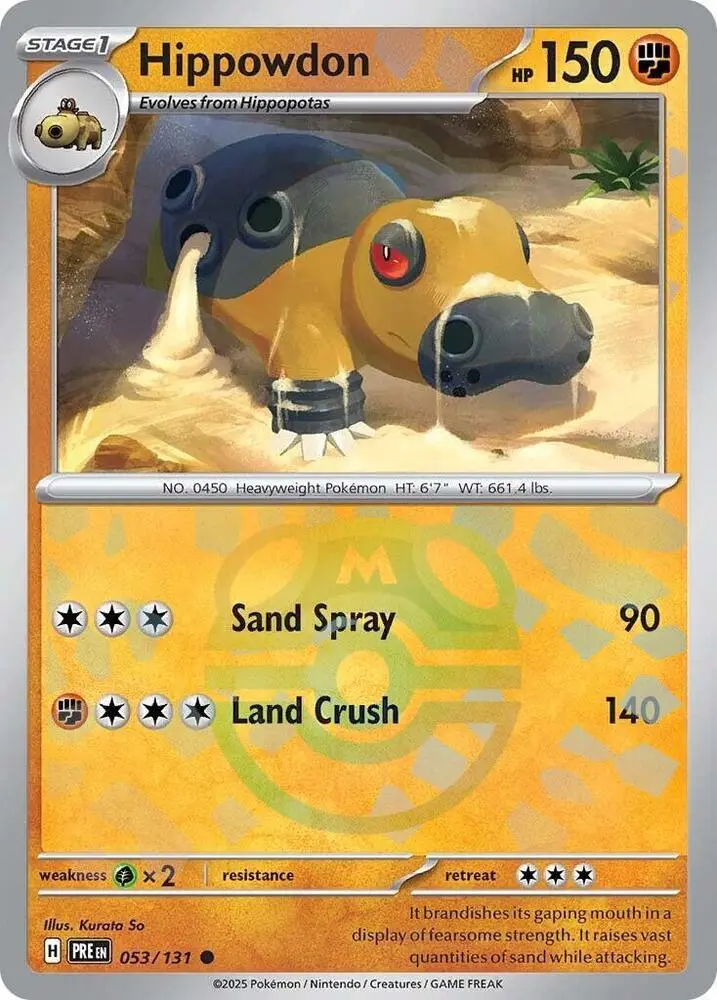 Hippowdon (Poke Ball Pattern), Prismatic Evolutions 053/131