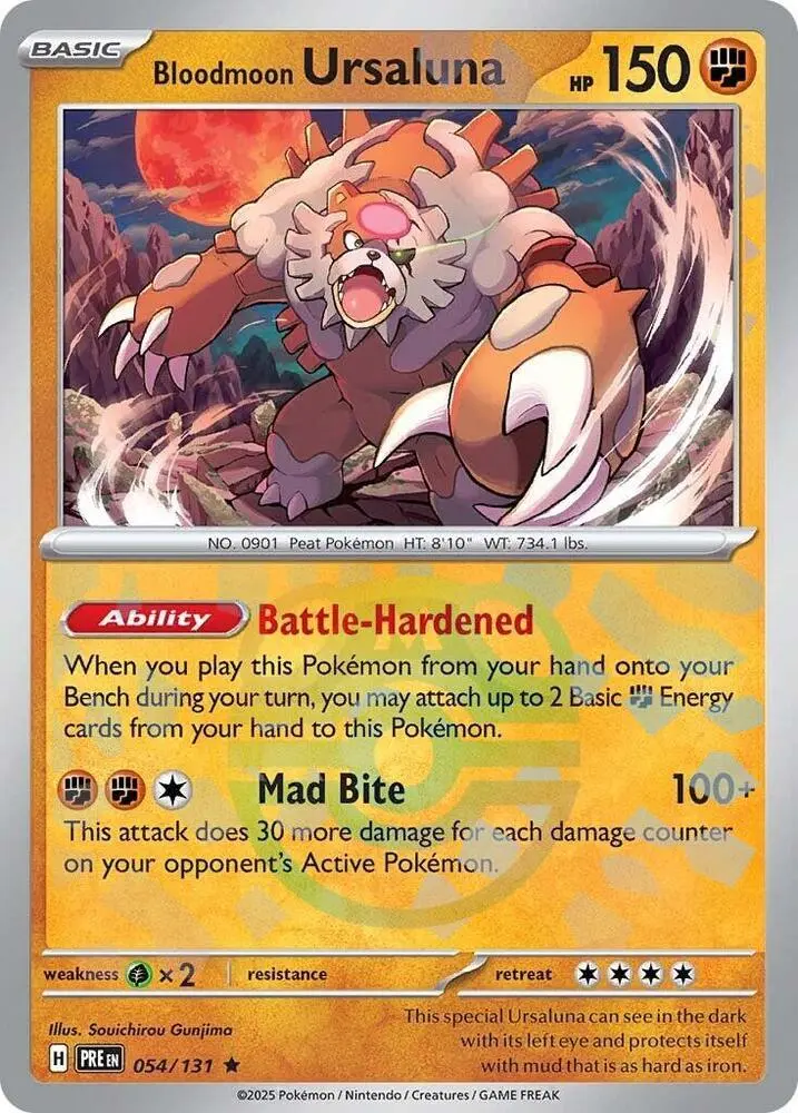 Bloodmoon Ursaluna (Poke Ball Pattern), Prismatic Evolutions 054/131