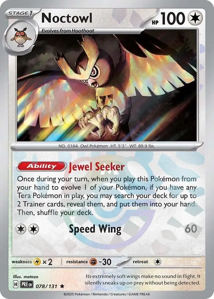 Noctowl (Poke Ball Pattern), Prismatic Evolutions 078/131