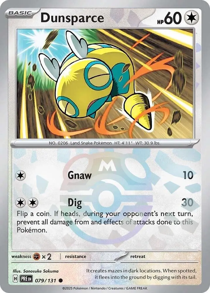 Dunsparce (Poke Ball Pattern), Prismatic Evolutions 079/131