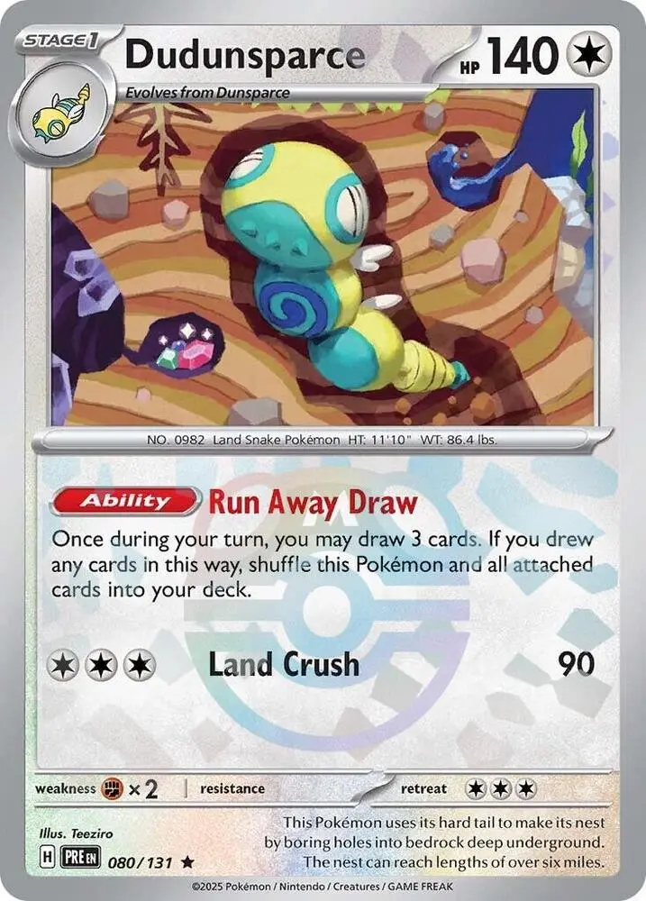 Dudunsparce (Poke Ball Pattern), Prismatic Evolutions 080/131