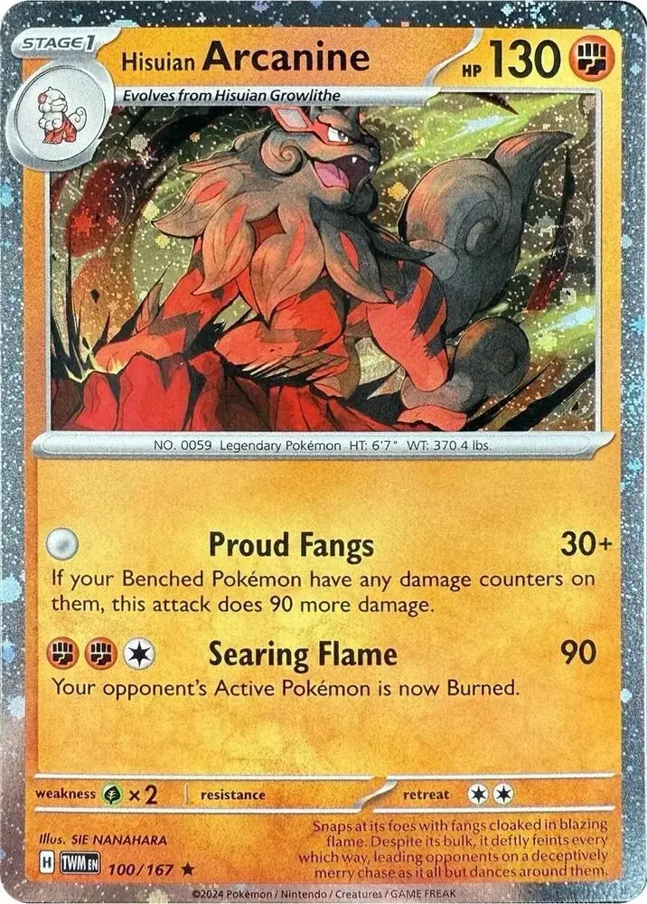 Hisuian Arcanine, Blister Exclusives 100/167