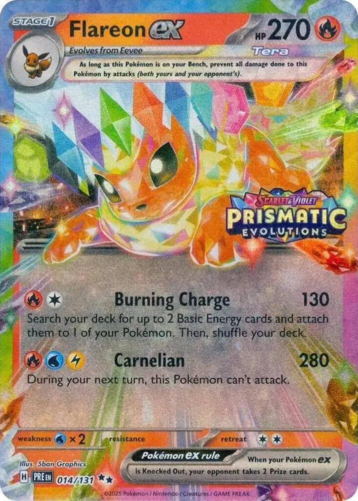 Flareon ex, Miscellaneous Cards & Products 014/131
