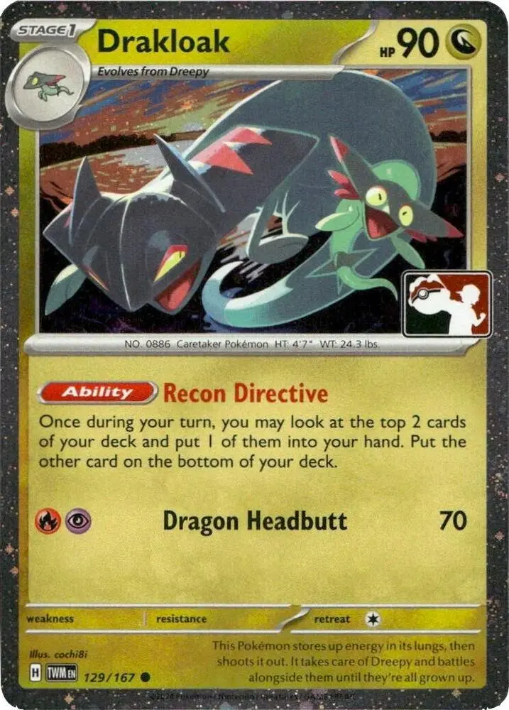 Drakloak, Prize Pack Series Cards 129/167