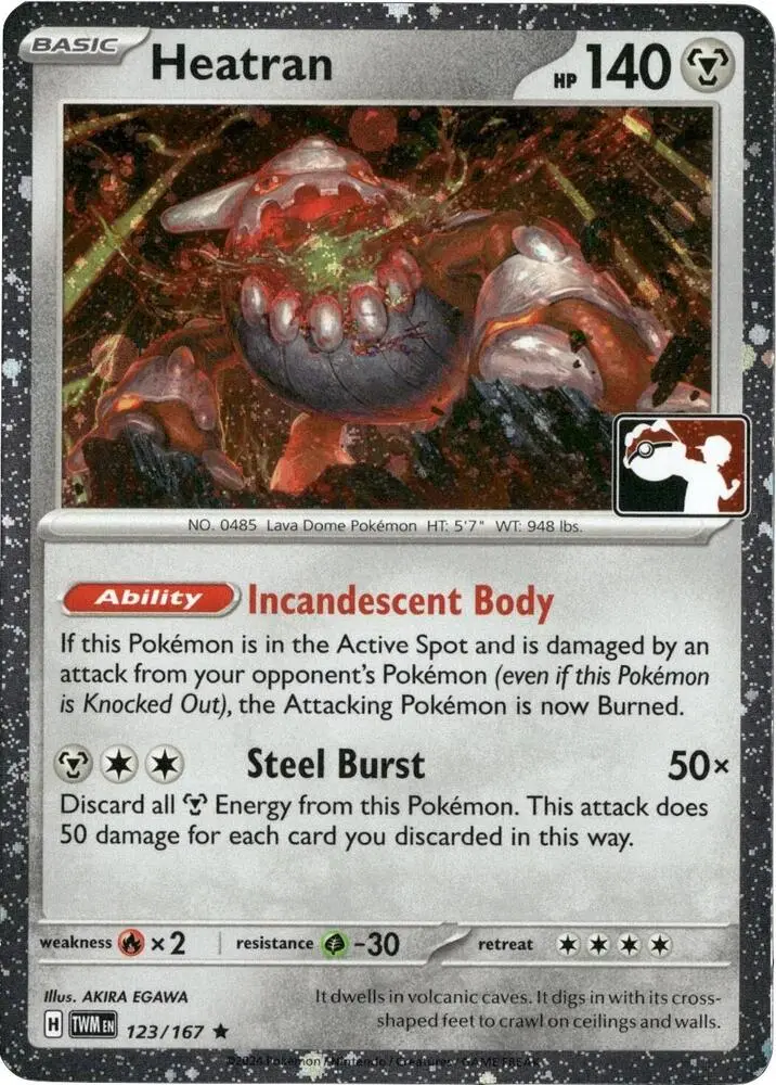 Heatran, Prize Pack Series Cards 123/167