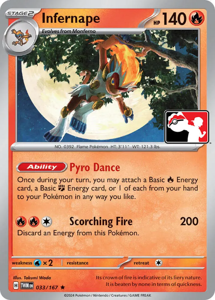 Infernape, Prize Pack Series Cards 033/167
