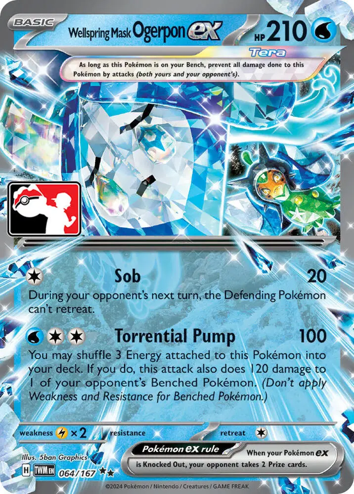 Wellspring Mask Ogerpon ex, Prize Pack Series Cards 064/167