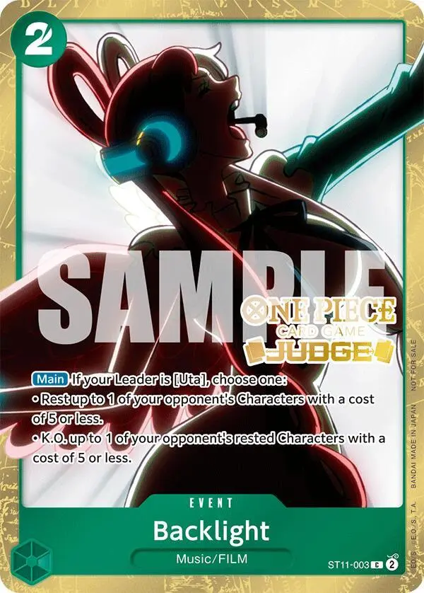 Backlight (Judge Pack Vol. 5), One Piece Promotion Cards ST11-003