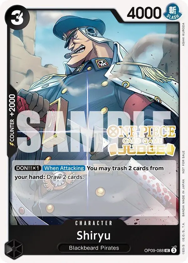 Shiryu (Judge Pack Vol. 5), One Piece Promotion Cards OP09-088