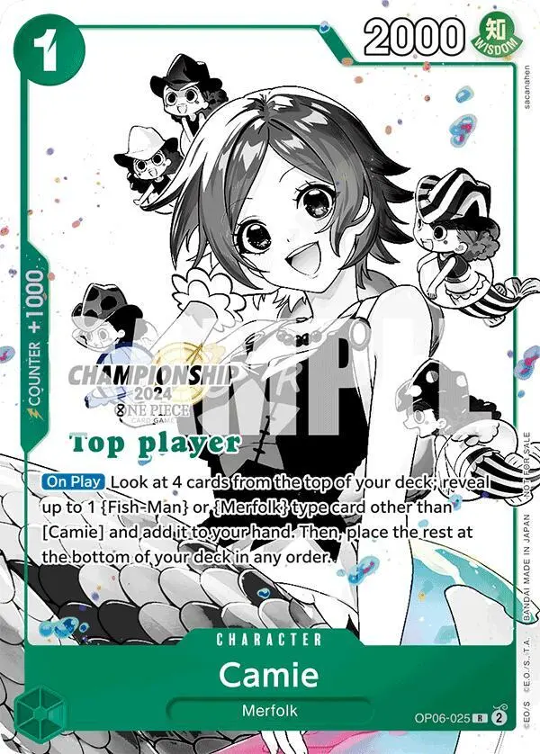 Camie (Championship 2024 Top Player Pack Vol. 2), One Piece Promotion Cards OP06-025