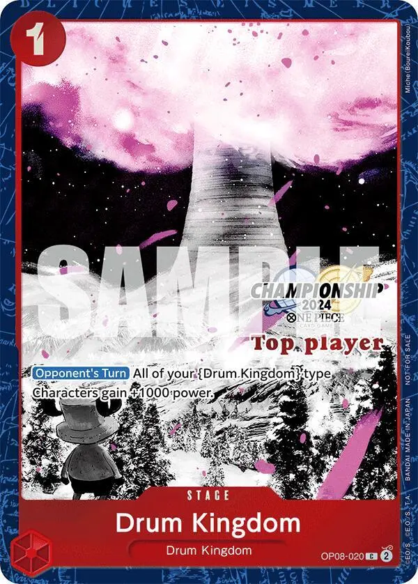 Drum Kingdom (Championship 2024 Top Player Pack Vol. 2), One Piece Promotion Cards OP08-020