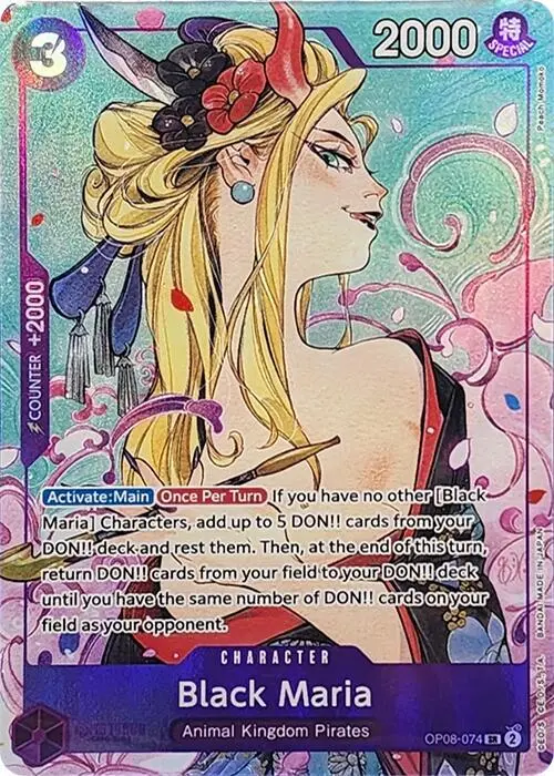 Black Maria (Illustration Box Vol.2 Textured), One Piece Promotion Cards OP08-074