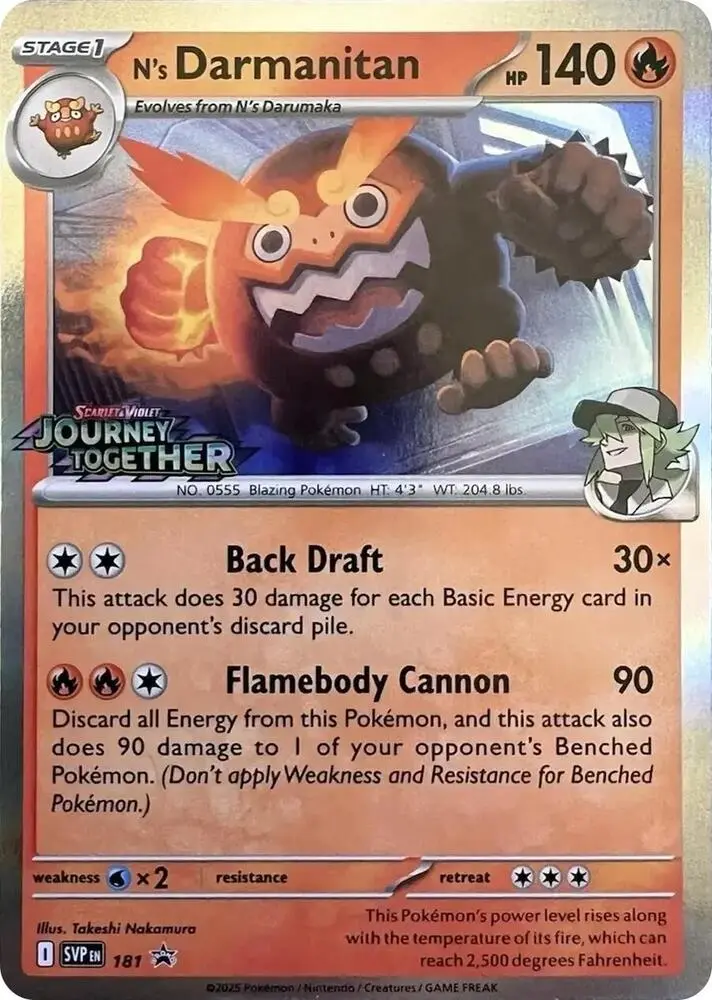 N's Darmanitan, SVP Black Star Promos 181/225