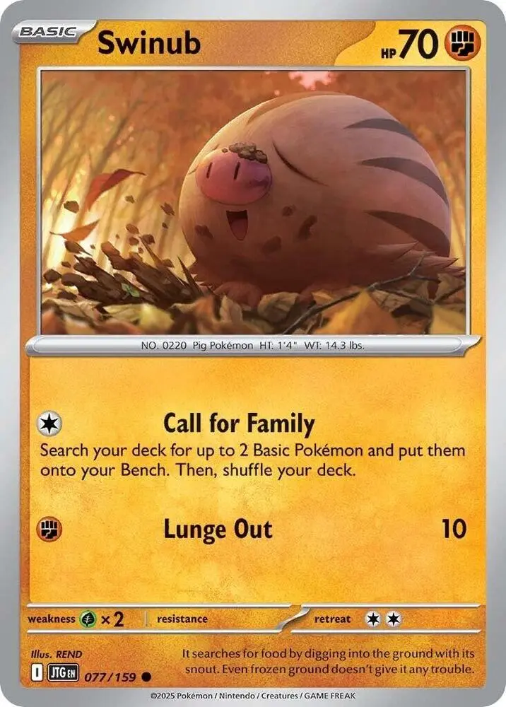 Swinub, Journey Together 077/159