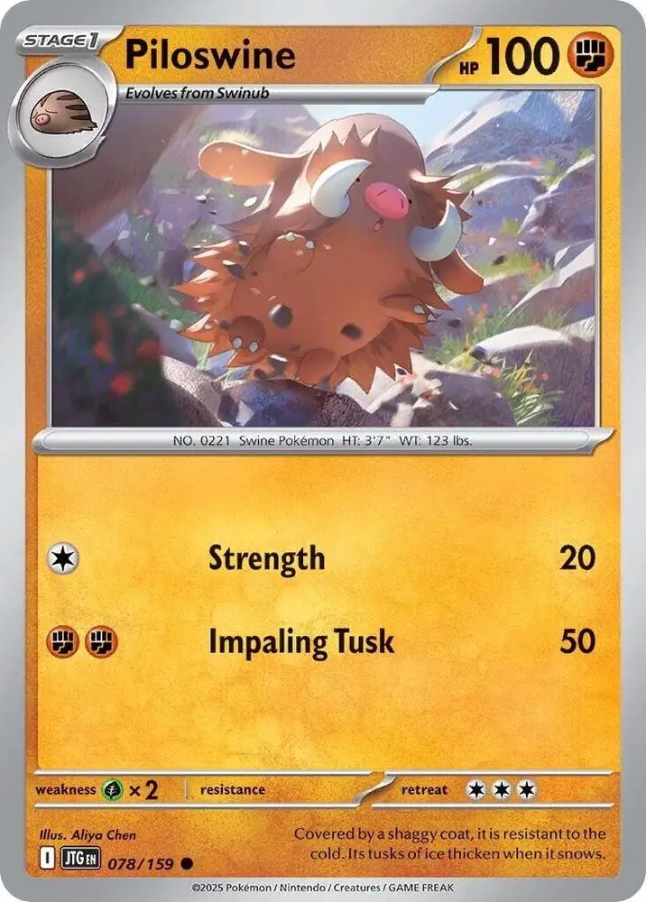 Piloswine, Journey Together 078/159