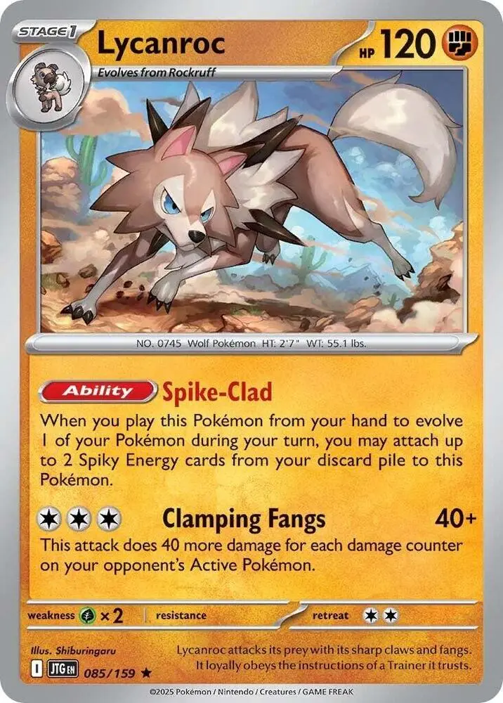 Lycanroc, Journey Together 085/159
