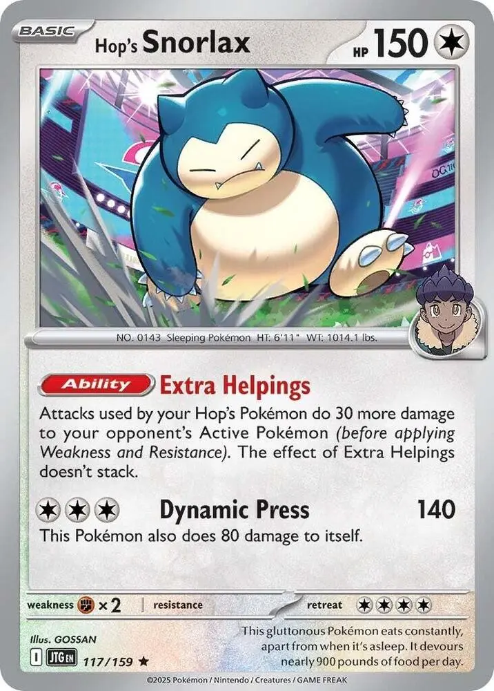 Hop's Snorlax, Journey Together 117/159