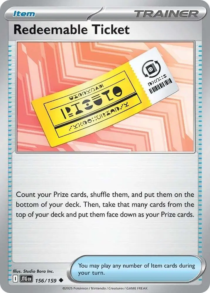 Redeemable Ticket, Journey Together 156/159