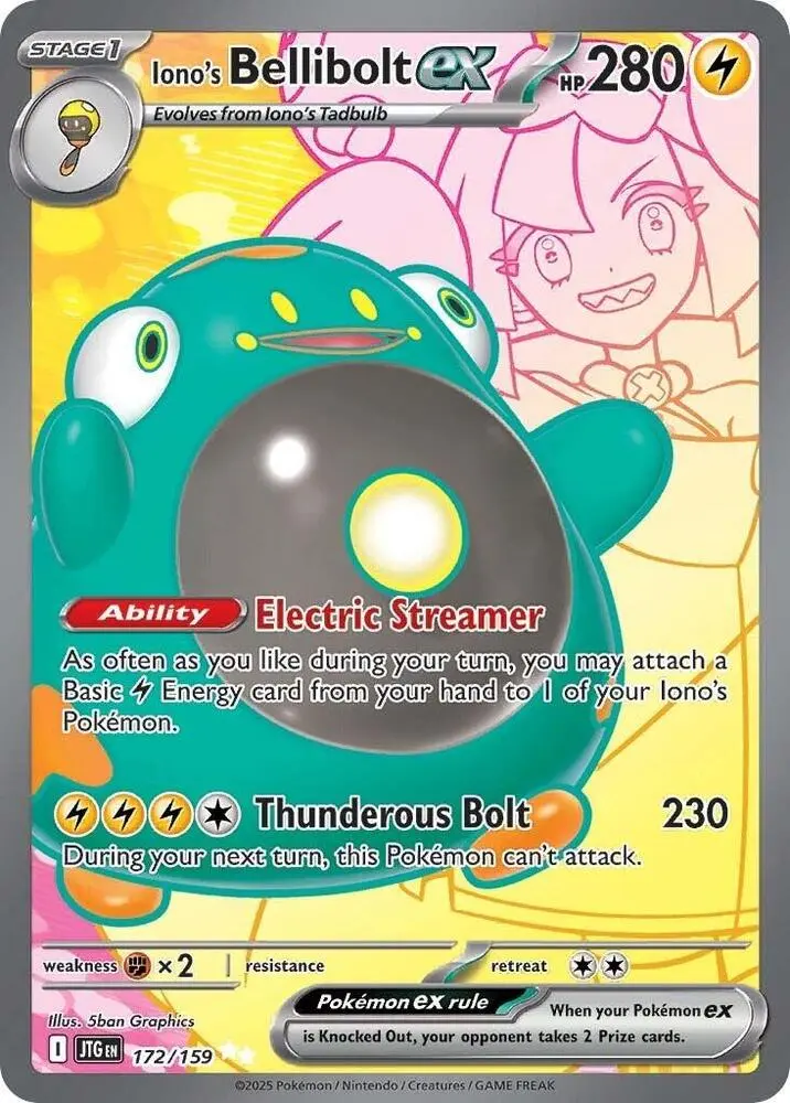 Iono's Bellibolt ex, Journey Together 172/159