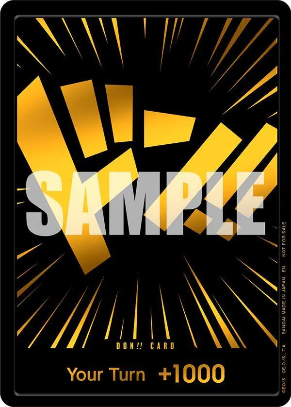 DON!! Card (Black and Gold), One Piece Promotion Cards DON!!