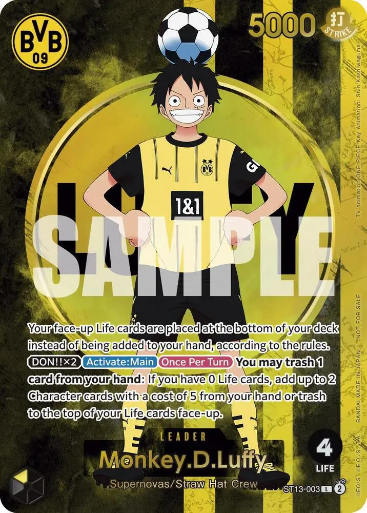 Monkey.D.Luffy (BVB x One Piece Campaign), One Piece Promotion Cards ST13-003