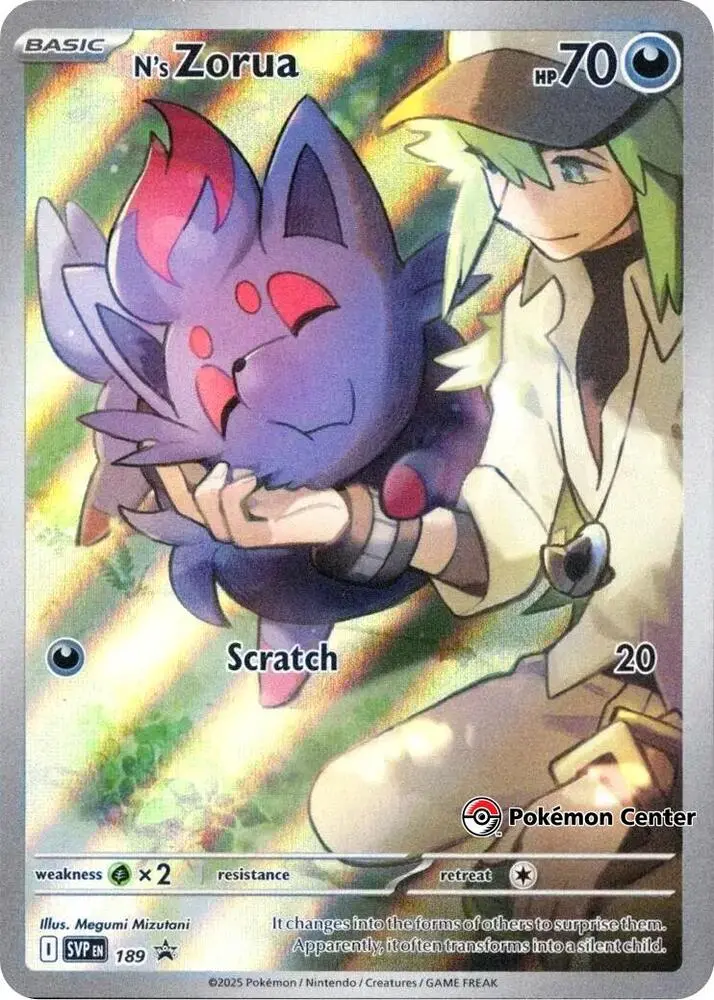 N's Zorua, SVP Black Star Promos 189
