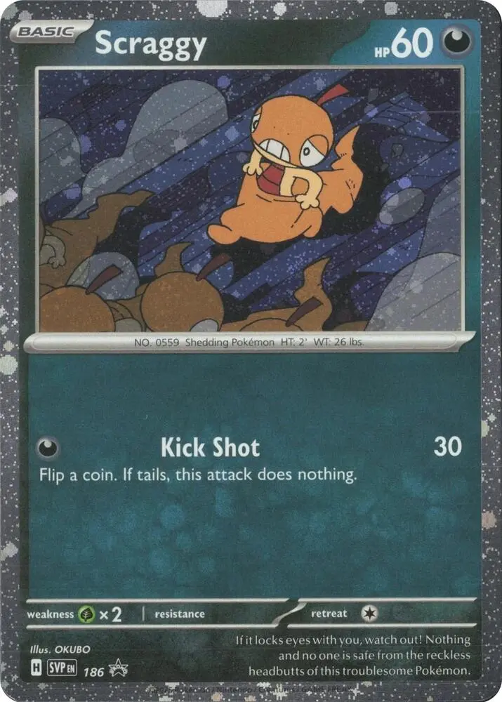Scraggy, SVP Black Star Promos 186/225