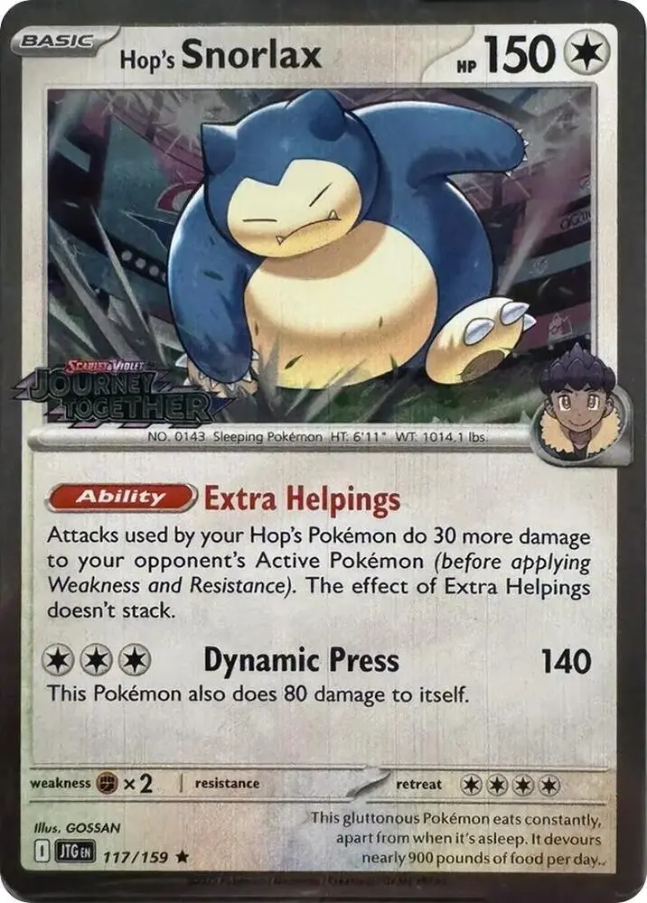 Hop's Snorlax, Miscellaneous Cards & Products 117/159