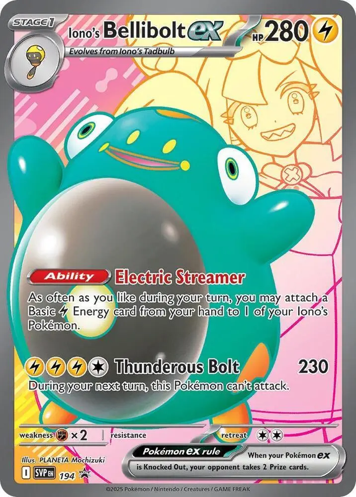 Iono's Bellibolt ex, SVP Black Star Promos 194/225