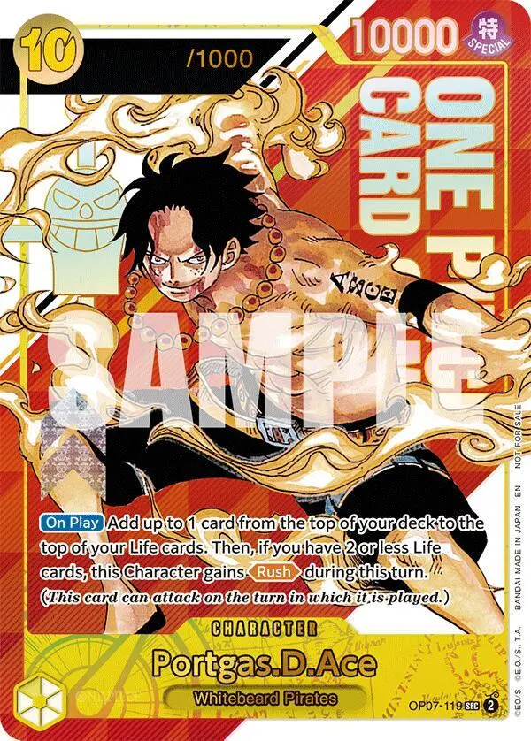 Portgas.D.Ace (Serial Numbered), One Piece Promotion Cards OP07-119
