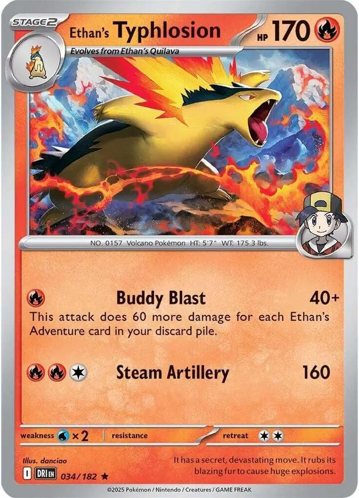 Ethan's Typhlosion, Destined Rivals 034/182
