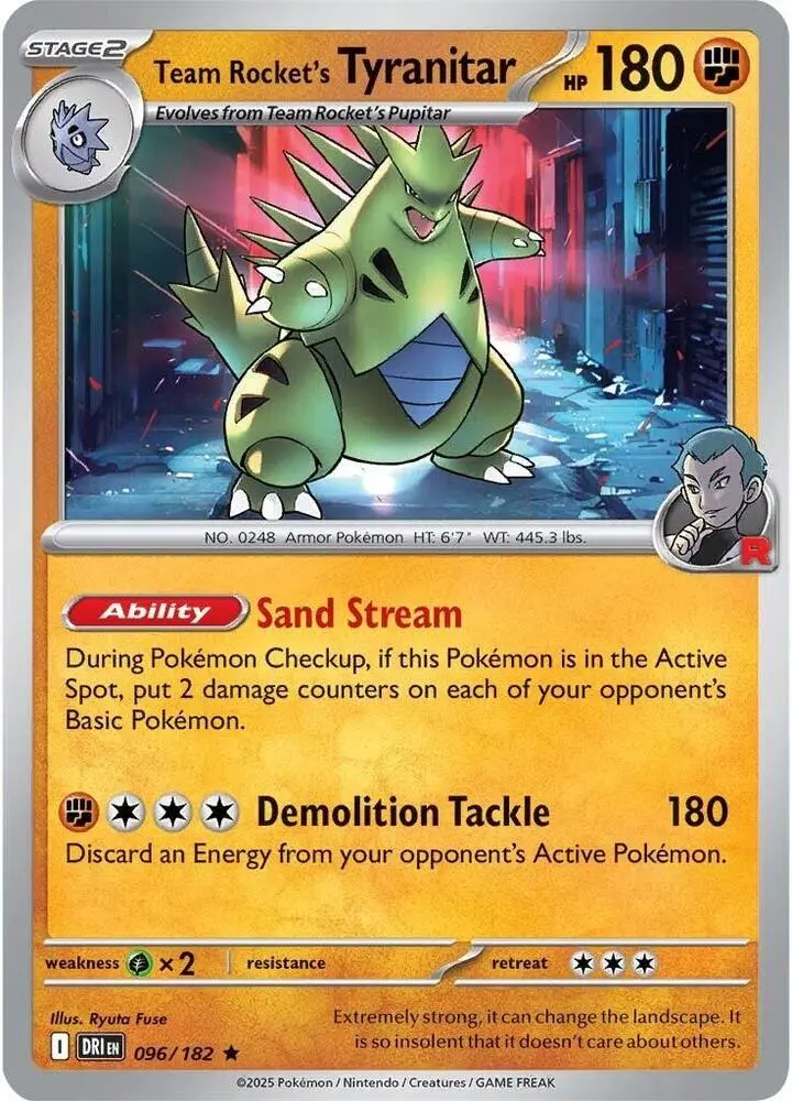 Team Rocket's Tyranitar, Destined Rivals 096/182