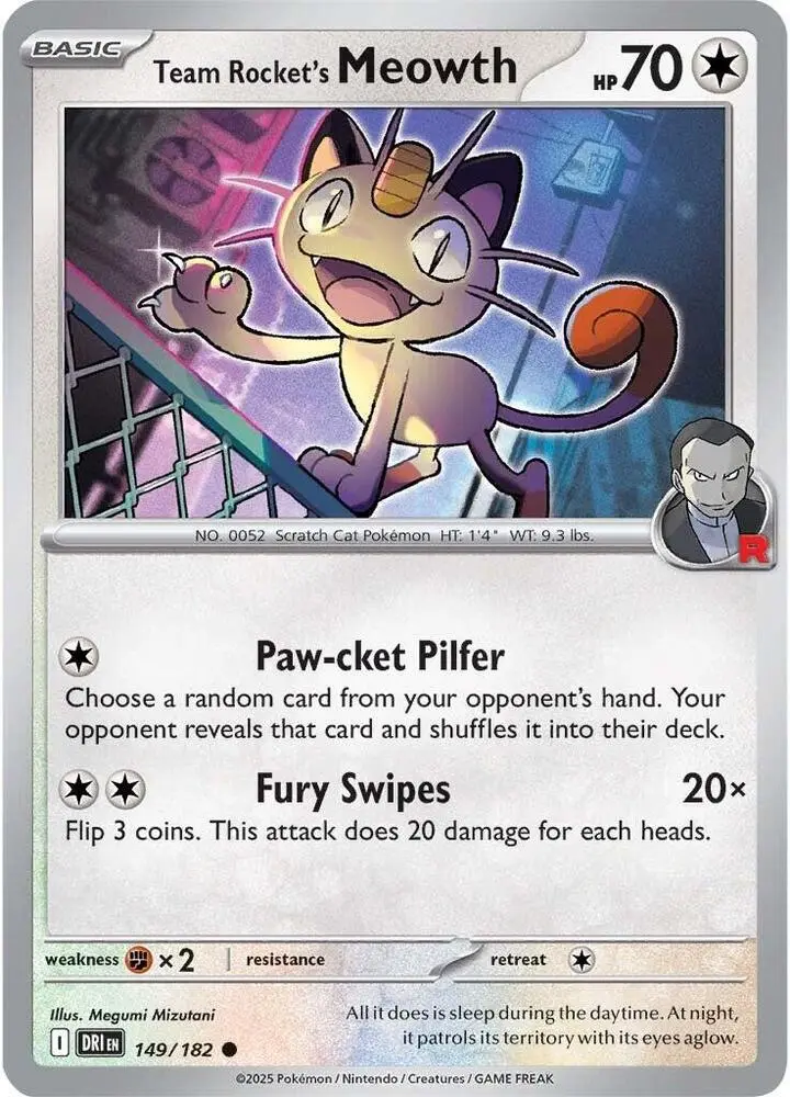 Team Rocket's Meowth, Destined Rivals 149/182