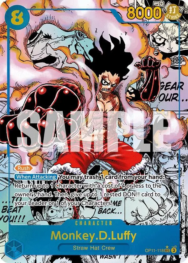 Monkey.D.Luffy (Manga), A Fist of Divine Speed OP11-118